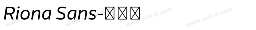 Riona Sans字体转换